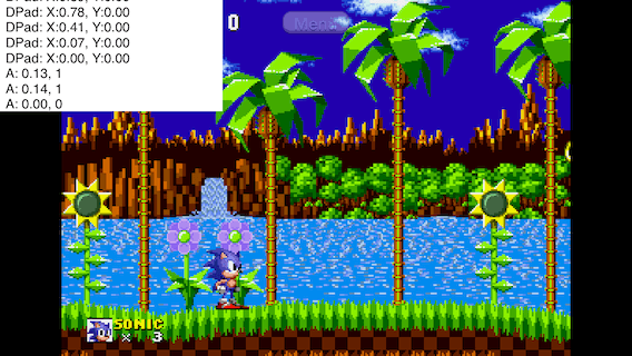 Sonic The Hedgehog running in Provenance with improvised debugging enabled
